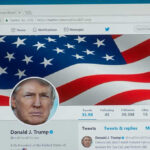 What The “Golden Fleet” Means To U.S. Twitter profile page with American flag banner.