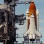 NASA Space Shuttle Atlantis on the launch pad ready for takeoff