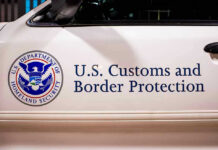 Judge Caught Aiding ICE Escape U.S. Customs and Border Protection vehicle logo and text.