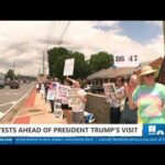 Trump Visit Draws Protesters in Cobb County