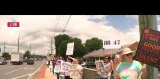 Trump Visit Draws Protesters in Cobb County