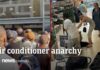 French Shoppers Battle for a Chance to Stay Cool French crowds go into a frenzy for air conditioners as the European heatwave continues.