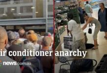 French crowds go into a frenzy for air conditioners as the European heatwave continues.
