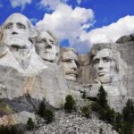 One Circles Rushmore: Air Force One Makes Dramatic Passes Mount Rushmore featuring the carved faces of four U.S. presidents