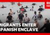 Thousands of migrants try to enter Spanish enclave of Ceuta from Morocco | BBC News