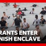 Spain Busts Major Migrant-Smuggling Network Thousands of migrants try to enter Spanish enclave of Ceuta from Morocco | BBC News