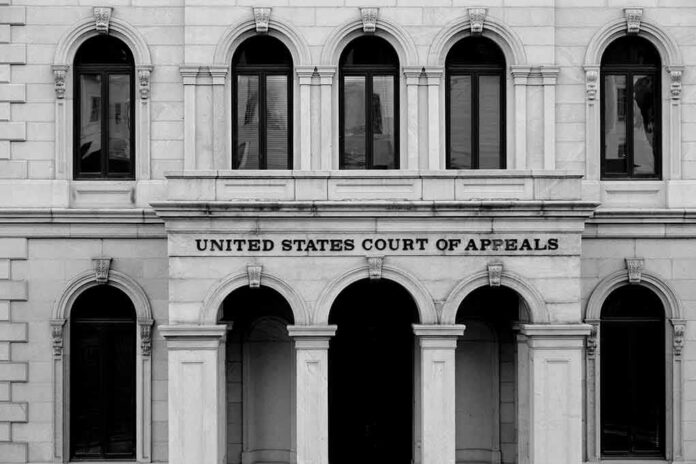 shutterstock_54826123 United States Court of Appeals building facade with arched entrance