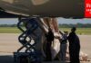 JUST IN: Emergency Slide Checked As Trump Boards AF1 En Route To Midterm Convention In Dallas