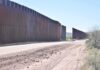 Judge Clears 62 Miles of Arizona Border Wall Border wall along a dusty desert road